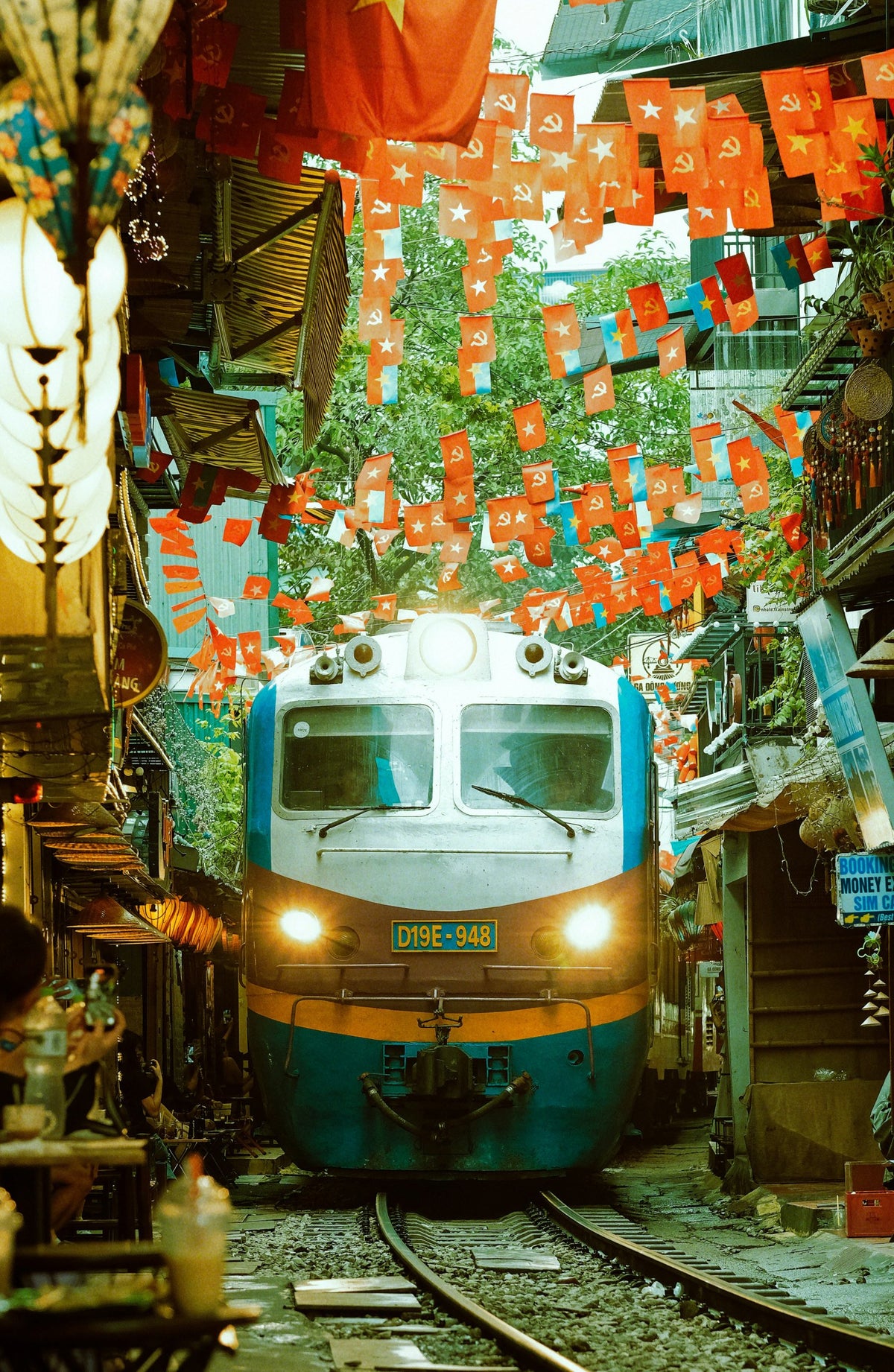 Train Street in Hanoi, Vietnam
